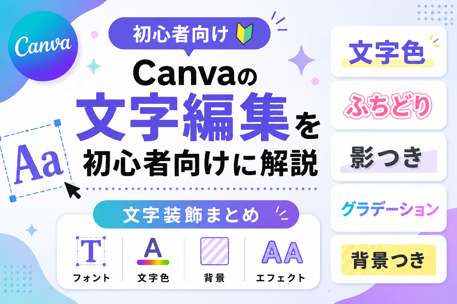 Canvaの文字編集を初心者向けに完全解説【文字装飾まとめ】