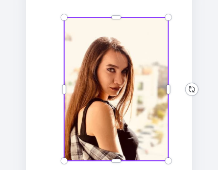 Canvaで画像トリミング完了後の画面