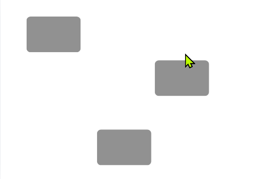 Canvaで複数の図形を配置した画面