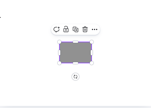 Canvaで図形を垂直方向中央揃えした画面