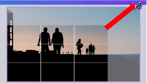 Canvaで動画の切り抜きツールを開いている画面